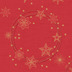 Duni Dunilin-Servietten Star Shine red 40 x 40 cm 1/4 Falz 45 Stck
