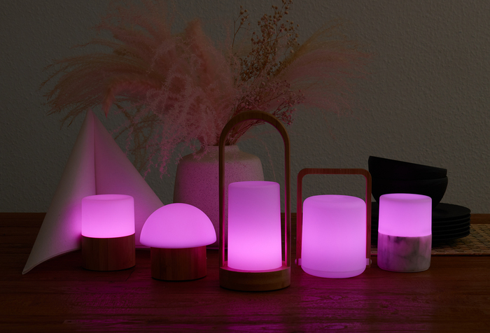 Duni LED-Kerzenhalter Good Concept Bright Marble -