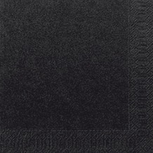 Duni Servietten 3lagig Tissue Uni schwarz, 33 x 33 cm, 250 Stück