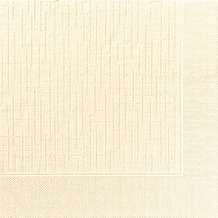 Duni Dinner-Servietten 4lagig Tissue geprägt Uni champagne, 40 x 40 cm, 50 Stück