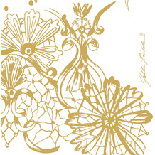 Duni Servietten Tissue Dolce Vita Gold 24 x 24 cm 20 Stück