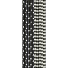 Duni Trinkhalme Papier Schwarz & Weiß 20 cm 25er