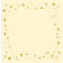 Duni Dunicel-Mitteldecken 84 x 84 cm Star Stories Cream, 20 Stück