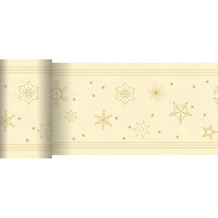 Duni Dunicel-Tischläufer Star Shine cream 20 m x 15 cm 1 Stück