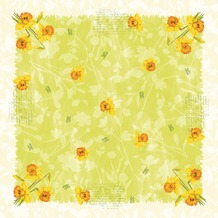 Duni Dunicel® Mitteldecken Spring Flowers 84 x 84 cm 1 Stück