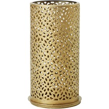 Duni Kerzenhalter Bliss gold, aus Metall für Teelichter oder LED 140x75mm