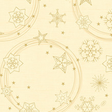Duni Klassikservietten Star Shine cream 40 x 40 cm 4-lagig, geprägt 1/ 4 Falz 50 Stück