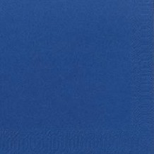 Duni Cocktail-Servietten 3lagig Zelltuch Uni dunkelblau, 24 x 24 cm, 250 Stück