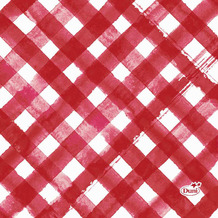 Duni Servietten Tissue Red Checks 24 x 24 cm 20 Stück