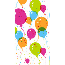 Duni Tischdecken Papier Splash balloons 120 x 180 cm 1 Stück