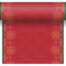 Duni Tischläufer 3 in 1 Dunicel® 0,4 x 4,8 m X-Mas Deco Red 1er Pack