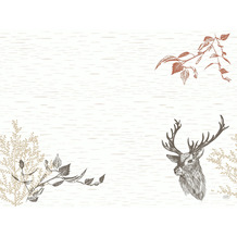 Duni Tischsets Bio-Dunicel 30 x 40 cm, Motiv Wood & Deer 100 Stück