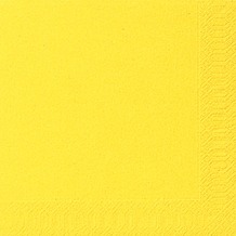 Duni Tissue Servietten gelb 33 x 33 cm 50 Stück