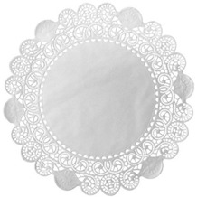 Duni Torten-Spitzen rund weiß, ø 17 cm, 250 Stück