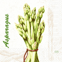 Duni Zelltuchservietten Green Asparagus 33 x 33 cm 3-lagig 1/ 4 Falz 50 Stück