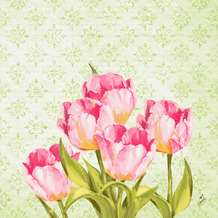 Duni Zelltuchservietten Love Tulips 40 x 40 cm 250 Stück