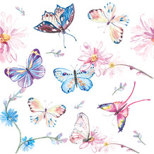Paper+Design Servietten Tissue Butterflies 24 x 24 cm 20er