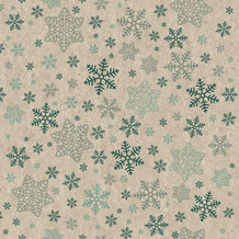 Paper+Design Servietten Recycling-Tissue Snowflakes pattern 33 x 33 cm 25er