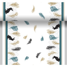 Paper+Design Tischläufer Coloured feathers 0,4 x 4,80 m 1 Stück