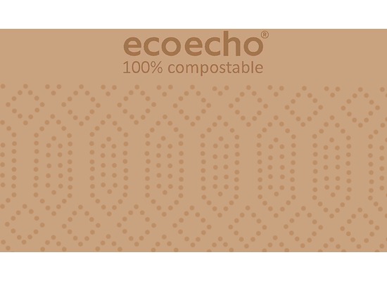 Duni Zelltuch-Servietten ecoecho® 40 x 40 cm 3lagig, 1/8 BF 250 Stück