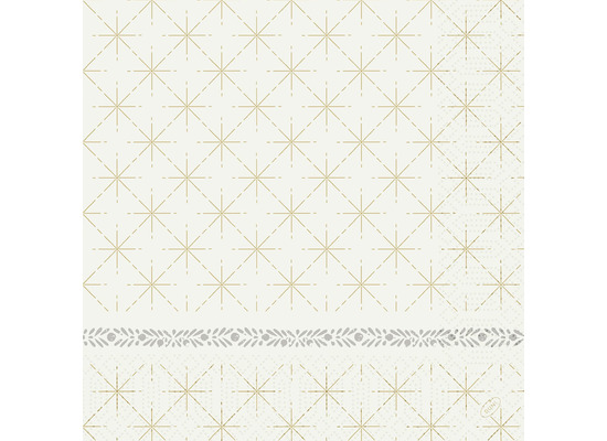 Duni Zelltuchservietten Glitter White 40 x 40 cm 250 Stück