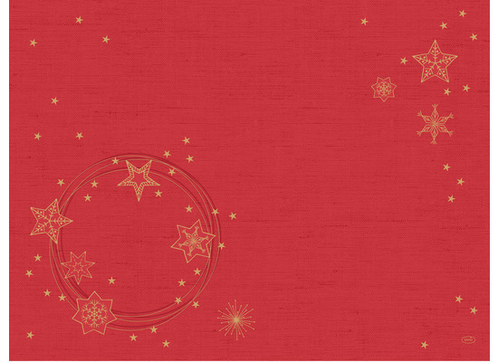 Duni Dunicel-Tischsets Star Shine red 30 x 40 cm 100 Stück
