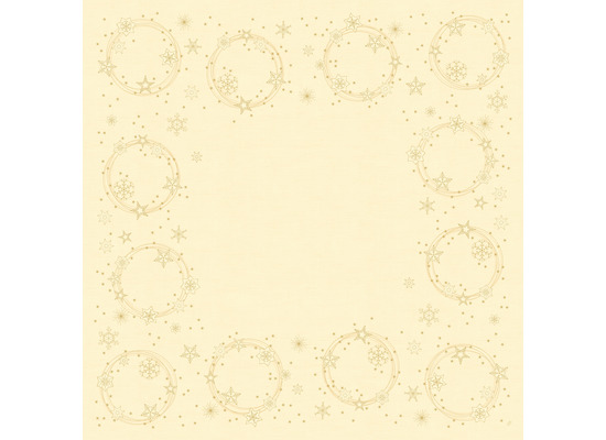 Duni Dunisilk-Mitteldecken Star Shine cream 84 x 84 cm 20 Stück