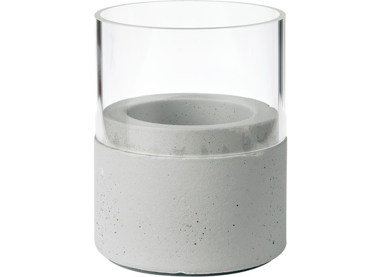 Duni Kerzenhalter Neat grey, Glas 75 x 68 mm 1 Stück