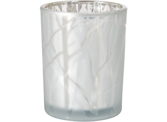 Duni Kerzenhalter Shimmer 100 x 80 mm white