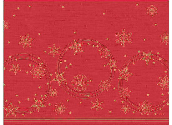 Duni Papier-Tischsets Star Shine red 30 x 40 cm 250 Stück