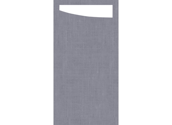 Duni Sacchetto Serviettentasche Granite Grey, 11,5 x 23 cm, 60 Stück