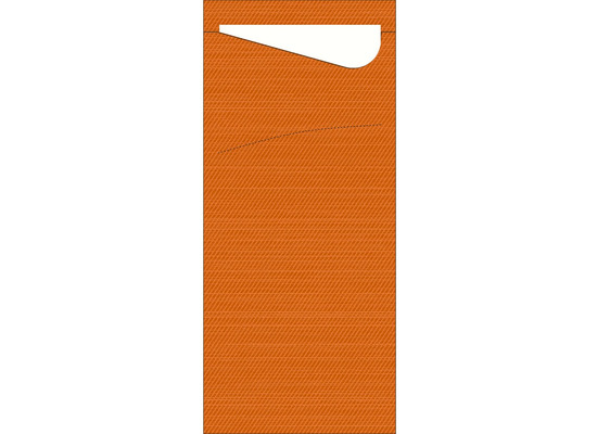 Duni Sacchetto Zelltuch Sun Orange/weiß 190 x 85 mm 100 Stück