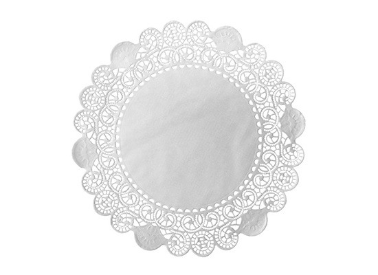 Duni Torten-Spitzen rund weiß, ø 12 cm, 250 Stück