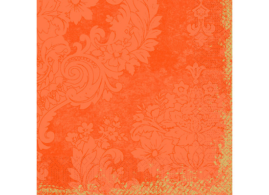 Duni Zelltuchservietten Royal Sun Orange 40 x 40 cm 3-lagig 1/4 Falz 250 Stück