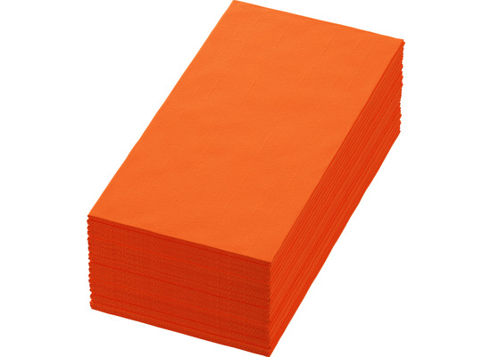 Duni Zelltuchservietten Sun Orange 40 x 40 cm 3-lagig 1/8 Buchfalz 250 Stück